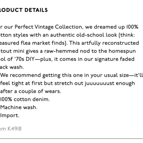 NEW Madewell Rigid Denim A-Line Mini Skirt in Lunar Wash - Picture 11 of 11